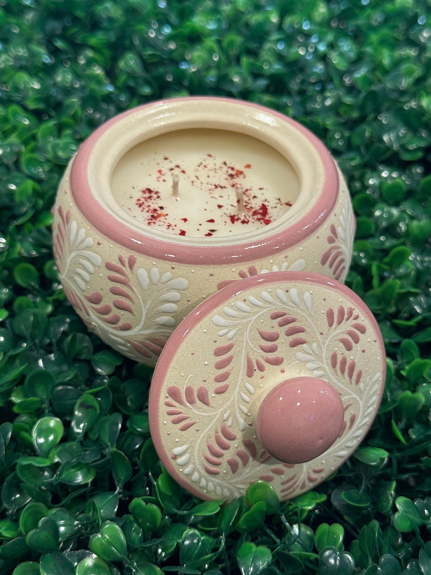 Raices de Mexico Alhajero Candle (Rosa)