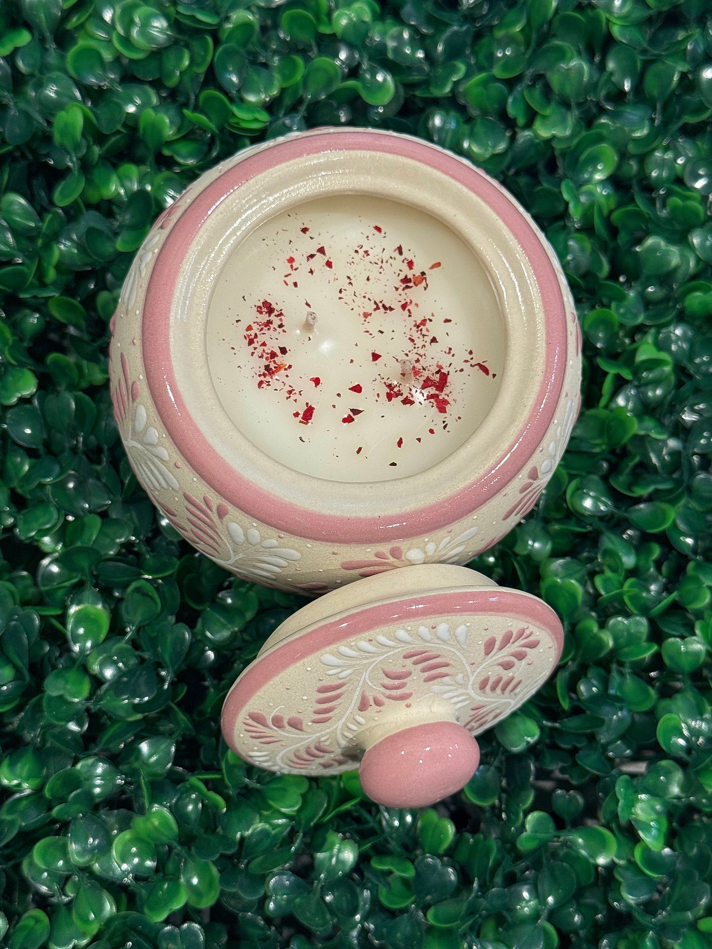 Raices de Mexico Alhajero Candle (Rosa)